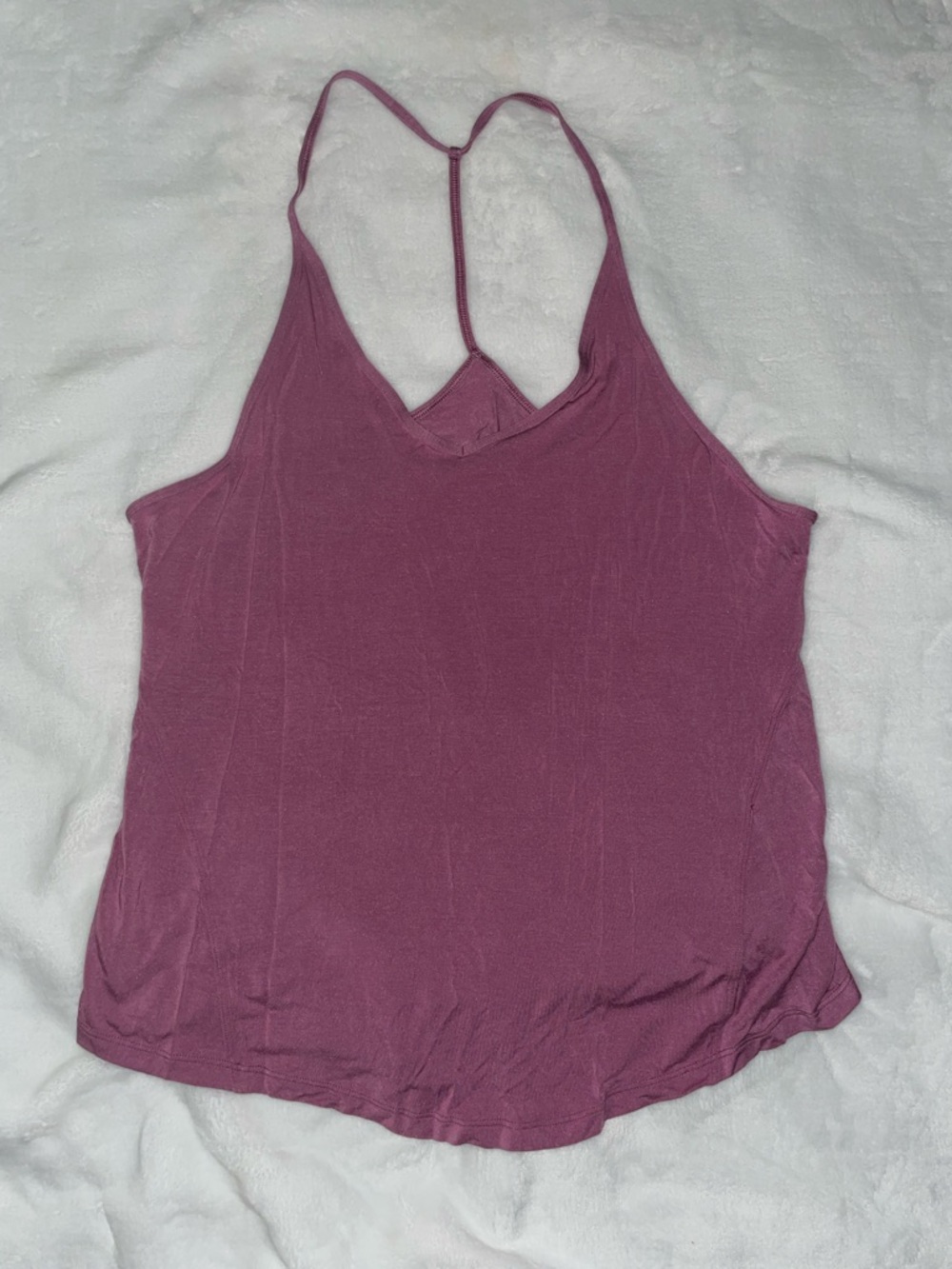 lululemon athletica Mauve Racerback Camisole S/M T Strap Back Yoga Gym